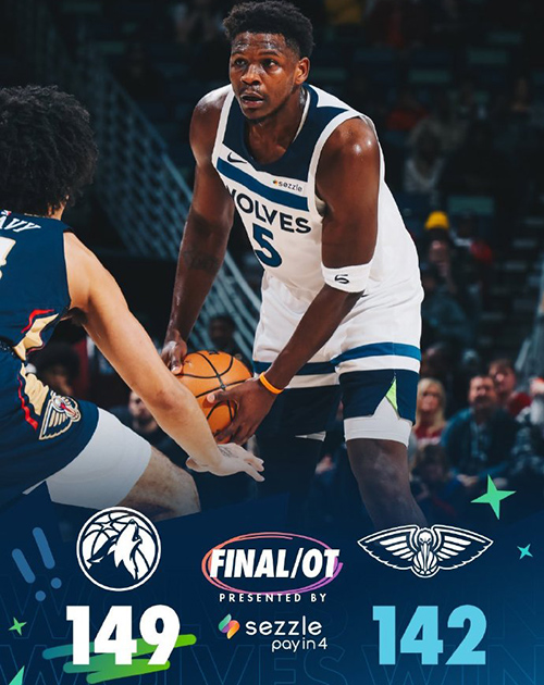 12月03日 NBA常规赛 森林狼vs鹈鹕 全场录像及集锦