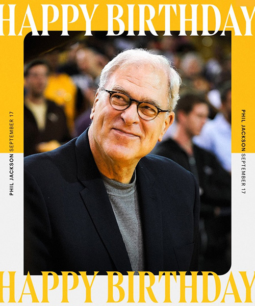 湖人官方晒照庆禅师菲尔-杰克逊80岁生日,回顾其11冠+历史第一胜率生涯